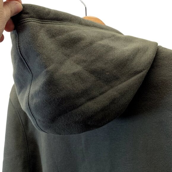 Under Armour Hoodie Mens XL Army Green Loose Drawstring Kangaroo Pocket Pullover - Picture 8 of 9